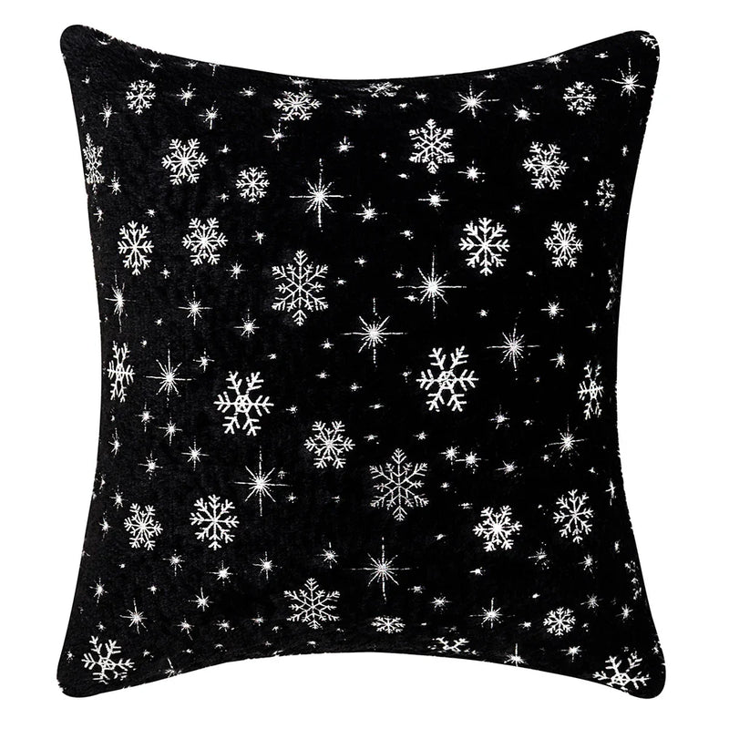 Axyaa Snowflake Flocked Cushion Cover 40x40 50x50
