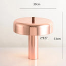 Axyaa Nordic Metal Table Lamps for Living Room, Bedroom, Bedside - Black, White, Rose Gold