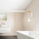 Axyaa Modern Minimalist Iron Wood Wall Lamp for Indoor Lighting