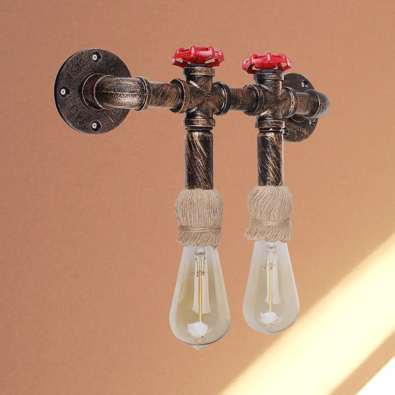 Axyaa Retro Water Pipe Wall Light Multi Lights Ceiling Lamp