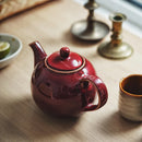 Axya Classic Black Ceramic Teapot Vintage Design for Home and Restaurant