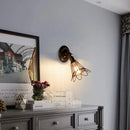 Axyaa Industrial Cage Wall Sconce Adjustable Rustic Lighting LED Fixture