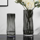 Axyaa Clear Glass Vase: Stylish Cylinder for Hydroponic Flowers and Home Decor