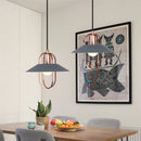 Axyaa Gray Industrial Pendant Light for Living Room Luminaire