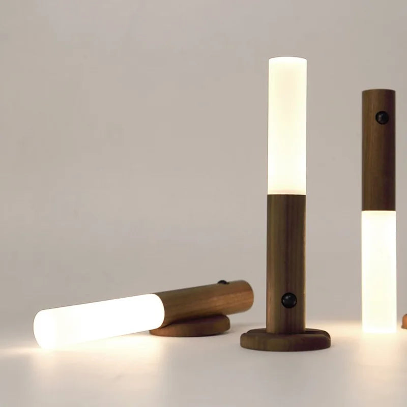 Axyaa LED Night Light Sensor Wireless USB Wall Lamp