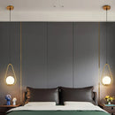Axya Glass Ball Pendant Lights Industrial Hanging Lamp for Kitchen Dining Bedroom