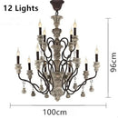 Axyaa Retro Resin LED Chandelier for Home Decor and Lighting
