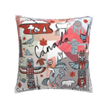Axyaa Nordic Linen Graffiti Cushion Cover for Sofa Decoration