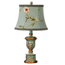 Axyaa Green Resin Bedroom Table Lamp Retro European Bedside Lamp