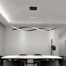 Axyaa Modern Aluminum Pendant Chandelier for Office and Dining Room