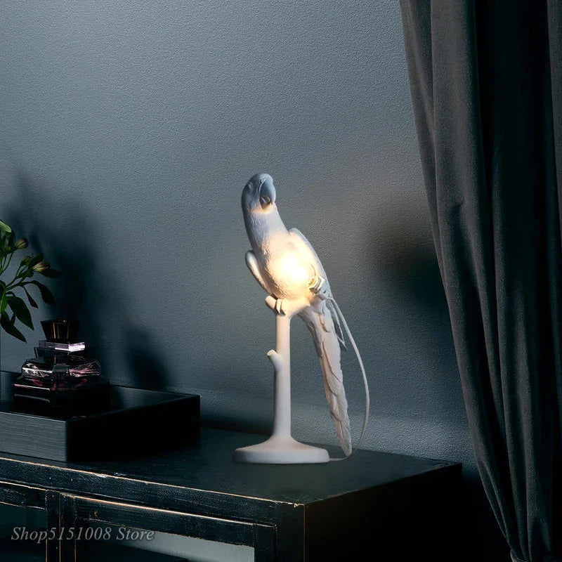 Axyaa Parrot Table Lamp: Nordic Style Decor Light for Living Room Bedroom Desk