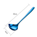 Axyaa Long Handle Soup Spoon - Stainless Steel Cutlery Dinnerware