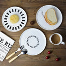 Axya Ceramic Dinner Plate - Classic Round Dish for Breakfast and Dining
