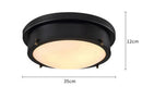 Axyaa Vintage Industrial Ceiling Lamp for Living Room Bedroom Aisle Porch