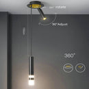 Axyaa Rotatable Spotlight Pendant Lamp for Modern Bedroom Bedside Reading Lighting