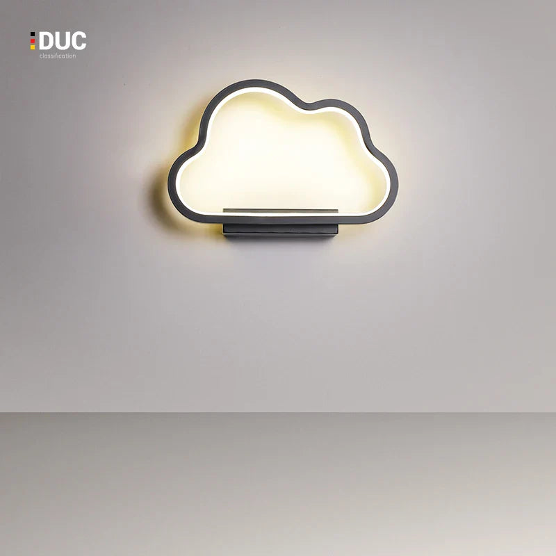 Axya Clouds Wall Lamp: Modern Nordic Children's Room Sconce