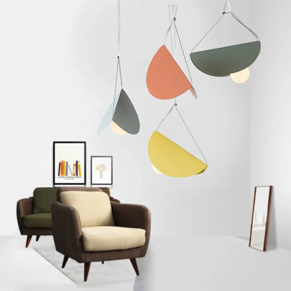 Axyaa Modern Geometry LED Pendant Light for Colorful Indoor Decoration