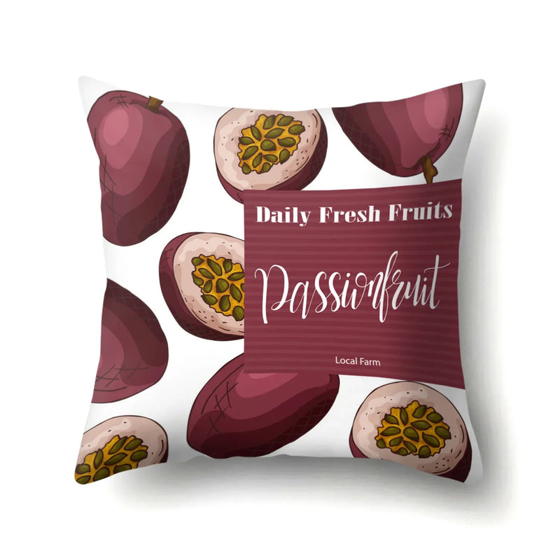 Fresh Fruits Watermelon Throw Pillow Covers by Axyaa