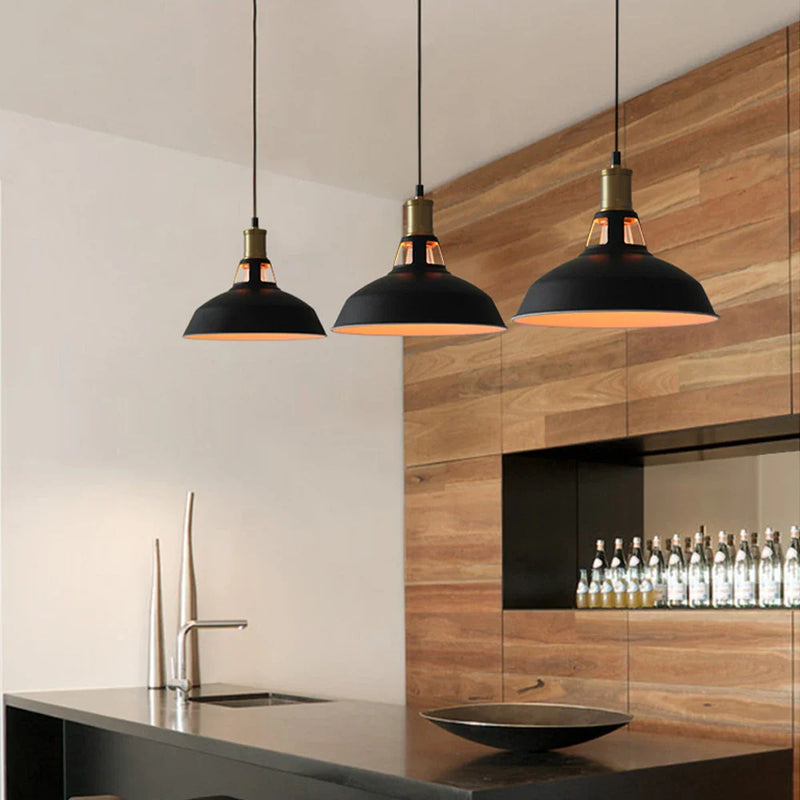 Axyaa Retro Industrial Pendant Light E27 LED Modern Nordic Hanging Lamp