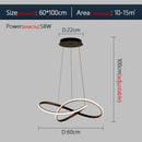 Axyaa Modern Nordic Style LED Chandelier for Dining Room and Kitchen