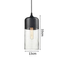 Nordic Modern LED Pendant Light Wood Color Glass Hanging Lamp Axyaa