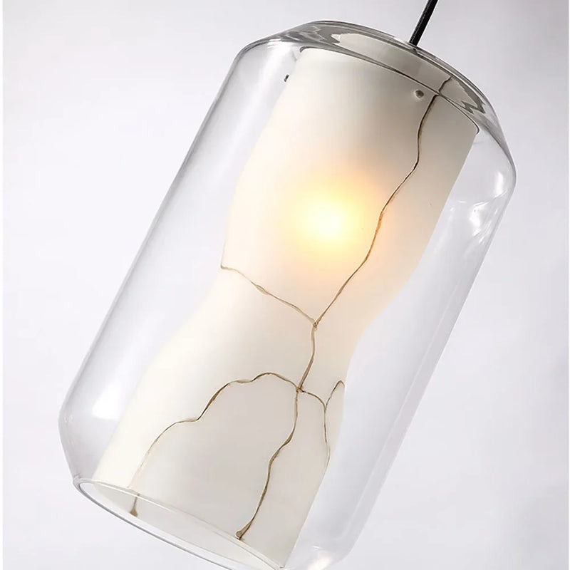 Axyaa Nordic Modern Glass LED Pendant Lights for Dining and Restaurants
