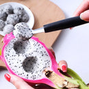 Axyaa Dual-Head Fruit Carving Knife & Ice Cream Scoop Stainless Steel Spoon
