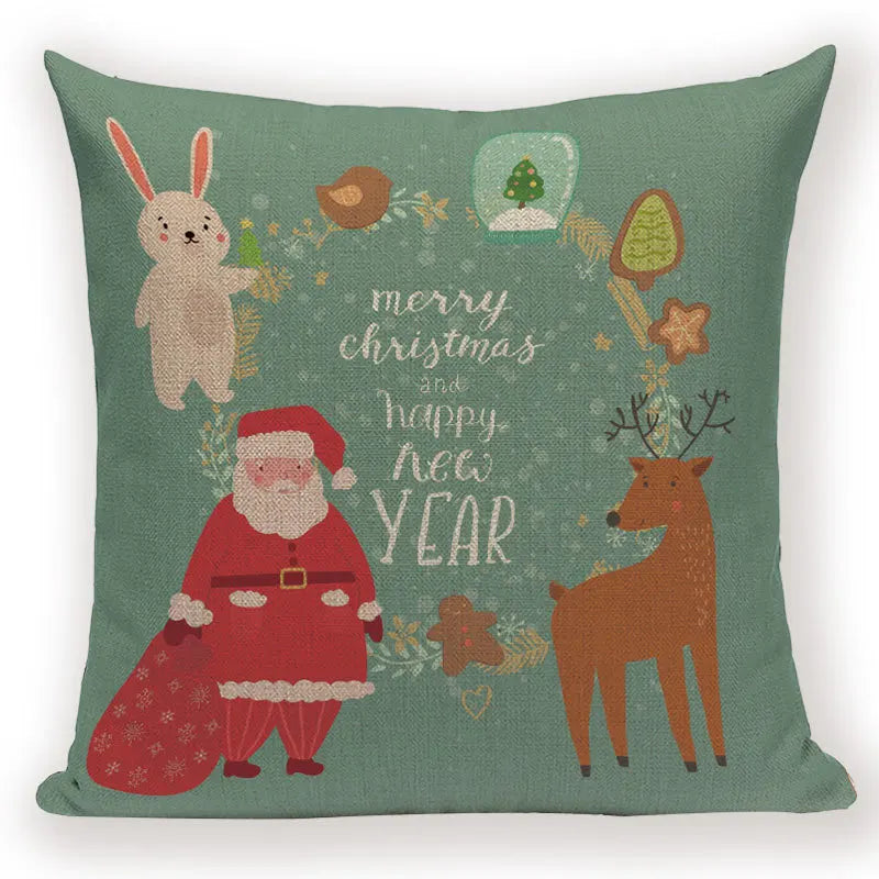 Axyaa Christmas Bed Linen Pillowcase Set for Home Decor and Gifts