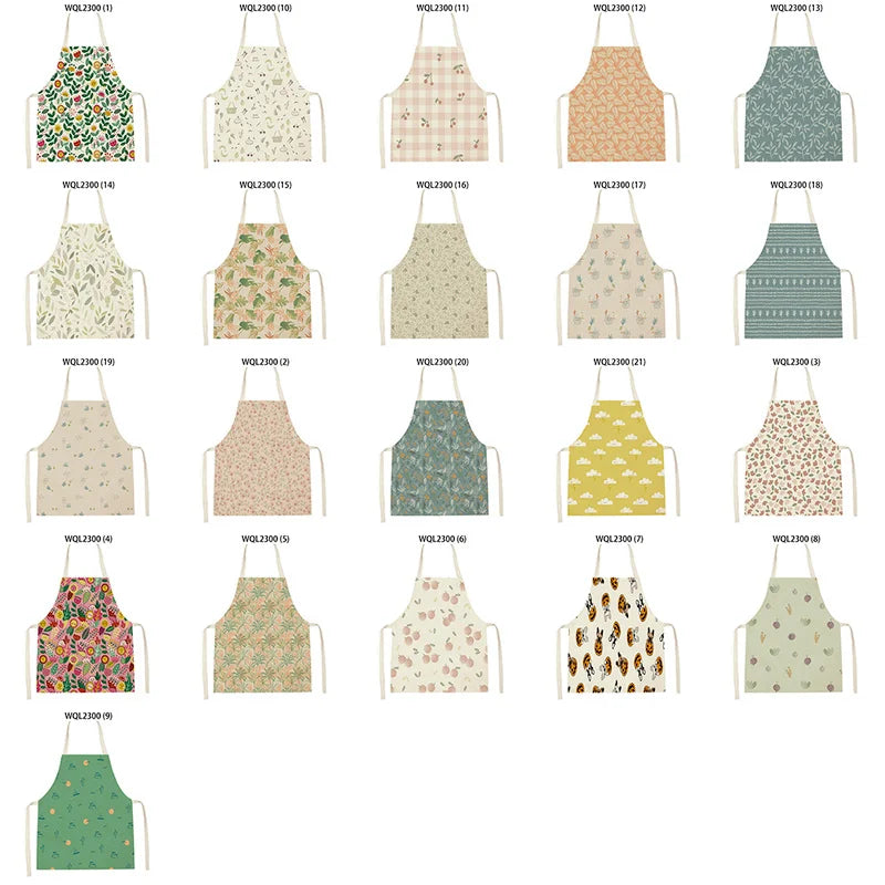 Axyaa Nordic Clouds Apron for Home Cooking & Baking