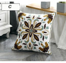 Axyaa Ethnic Style Embroidery Canvas Pillow Cover 45x45cm Square for Sofa Bed
