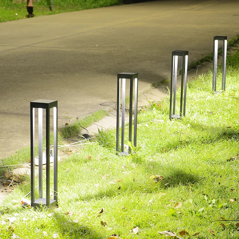 Axya 7W LED Garden Bollard Light - Waterproof Aluminum Pillar Lamp