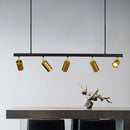 Axyaa Chandelier LED Spot Lamp in Black Gold for Kitchen Dining Bedroom Bar