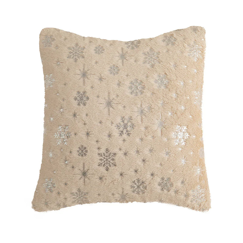 Axyaa Snowflake Flocked Cushion Cover 40x40 50x50