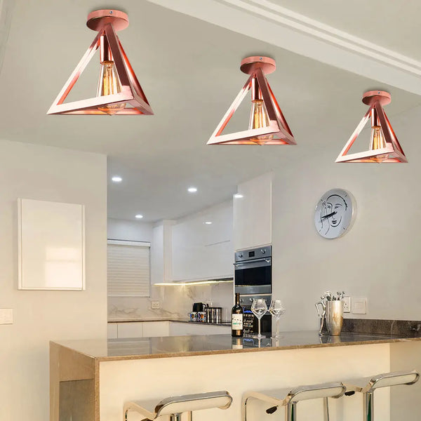 Axya Industrial Ceiling Light: Modern Nordic Iron Lamp for Home Decor