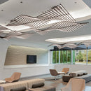 Axyaa LED Chandelier: Modern Art Pendant Lamps for Living Room, Dining Room, Office & Bar