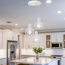 Axyaa Industrial Vintage LED Pendant Chandelier for Modern Living Room Lighting