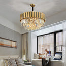 Axyaa Modern Crystal Chandelier: Luxury LED Lighting for Living Room, Bedroom, Hotel, Restaurant