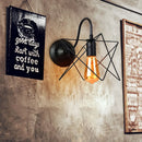 Axyaa Industrial Loft Black Cage Guard Sconce LED Wall Lamps