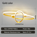 Axyaa Modern LED Ceiling Light for Living Room Bedroom Deco, Dimmable, 110V 220V