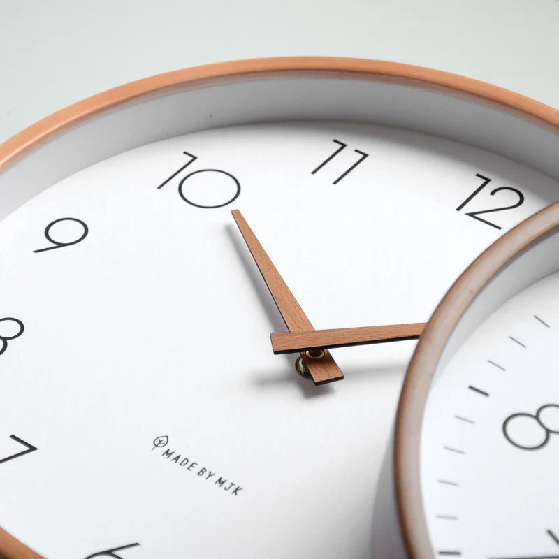 Axya Solid Wood Wall Clock - Modern, Stylish, Mute, Creative, Nordic Design