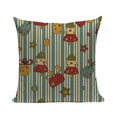 Axyaa Merry Christmas Decor Pillow Cover Set 45x45cm Linen Noel Cushion Cases