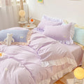 Axyaa Kawaii Pink Bedding Set Bedspreads Twin Full Queen Size Duvet Cover & Sheet