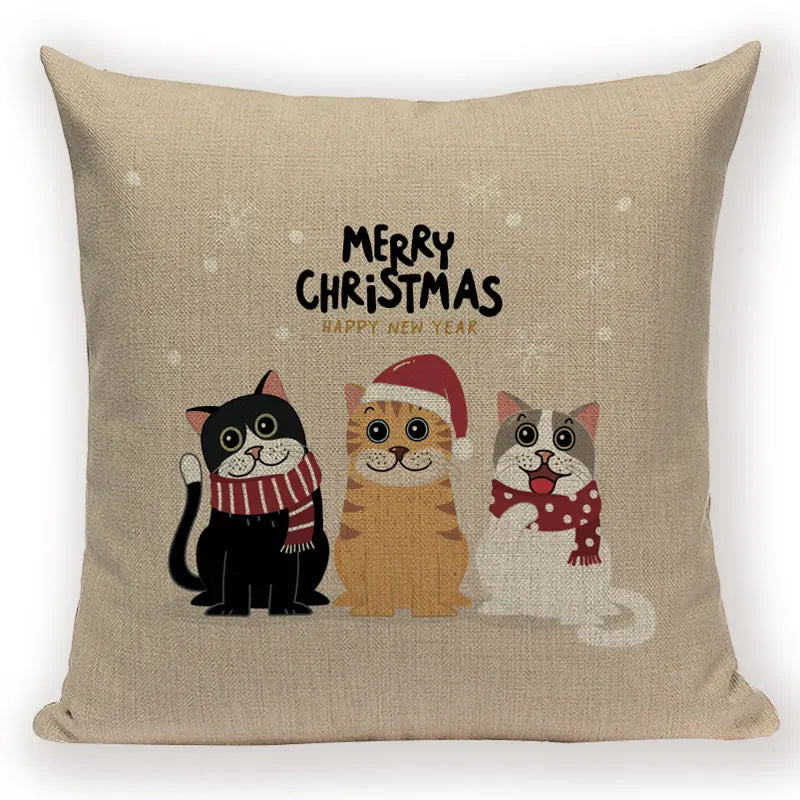Axyaa Christmas Bed Linen Pillowcase Set for Home Decor and Gifts