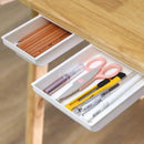 Axyaa Under Desk Drawer Organizer Desktop Office Stationery Box