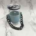 Axyaa PU Leather Water Bottle Holder With Strap - Stylish Beverage Cover