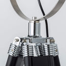 Axyaa Searchlight Tripod Floor Lamp Gold Chrome Metal Nightstand Light E27 LED Bulb
