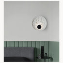 Axyaa Resin LED Wall Lamp: Minimalist Nordic Bedroom Sconce for Hotel Aisle & Corridor