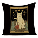 Axyaa Retro Pet Pattern Cushion Cover - Decorative Sofa Linen Pillow Case