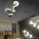 Axyaa Snakelike LED Wall Lamp for Living Room Bedroom Lighting