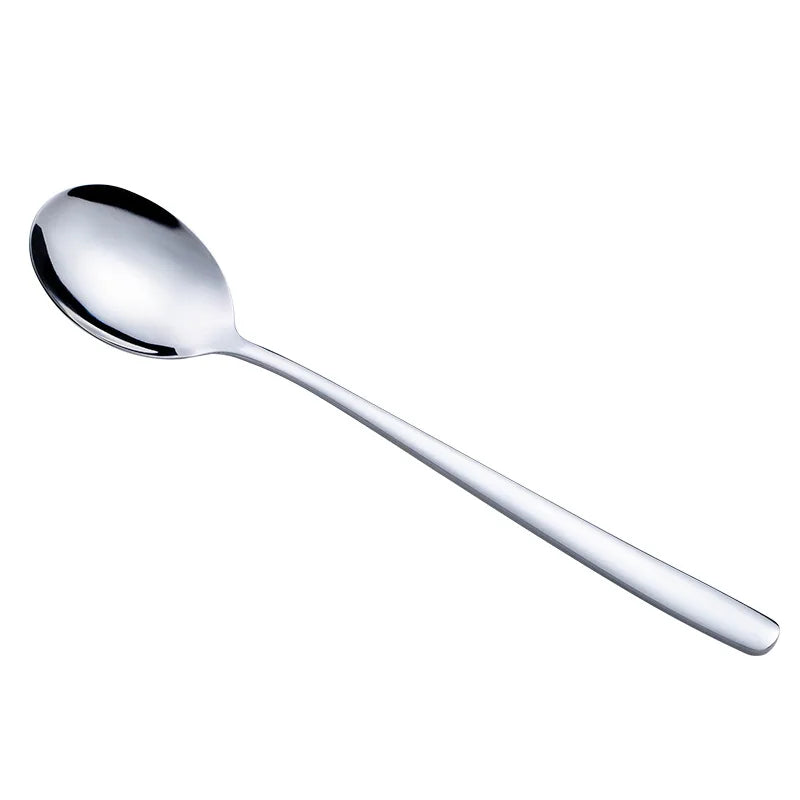 Axyaa Stainless Steel Golden Teaspoons with Long Handle - Kitchen Tableware